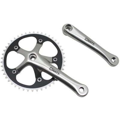 P2R Aluminium Rennrad-Kurbelgarnitur - 46 Zähne, 165 mm, Singlespeed P2R Aluminium Rennrad-Kurbelgarnitur - 46 Zähne, 165 mm, Singlespeed