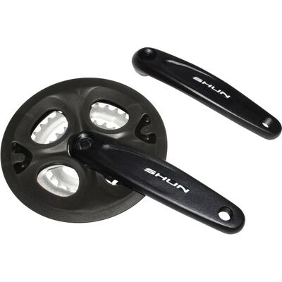 P2R Aluminium MTB-Kurbelgarnitur - 7/8 Gang, 42-34-24 Zähne P2R Aluminium MTB-Kurbelgarnitur - 7/8 Gang, 42-34-24 Zähne