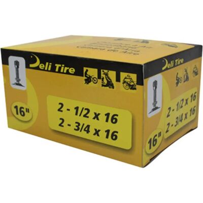 Deli Tire Gaine de vélo - Schrader & Presta - 16" 40mm Chambre à air - Publicité Deli Tire Gaine de vélo - Schrader & Presta - 16" 40mm Chambre à air - Publicité