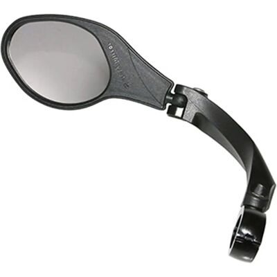 Miroir oval pliable pour vélo - Gauche - Publicité Miroir oval pliable pour vélo - Gauche - Publicité