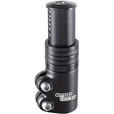 Ergotec Guidon 1''1-8 - Noir - Permet de relever une potence en intervenant sur le pivot - Publicité Ergotec Guidon 1''1-8 - Noir - Permet de relever une potence en intervenant sur le pivot - Publicité