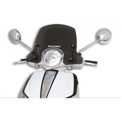 Pare-brise Sport Malossi - Fumé 340x450x3 mm pour Piaggio Liberty I-Get - Publicité Pare-brise Sport Malossi - Fumé 340x450x3 mm pour Piaggio Liberty I-Get - Publicité
