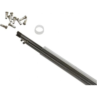 Silber - 10 Speichen Edelstahl Schrägkopf 300mm - Fahrradfelge Silber - 10 Speichen Edelstahl Schrägkopf 300mm - Fahrradfelge