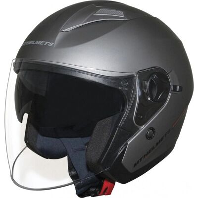 MT Helmets Boulevard SV Grau Titan Doppelt Visier Jethelm MT Helmets Boulevard SV Grau Titan Doppelt Visier Jethelm