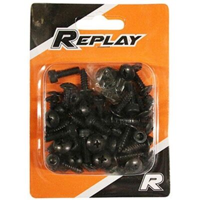 Replay - Acier - Noir - MBK/Yamaha 1997-2012 - Vis - Publicité Replay - Acier - Noir - MBK/Yamaha 1997-2012 - Vis - Publicité