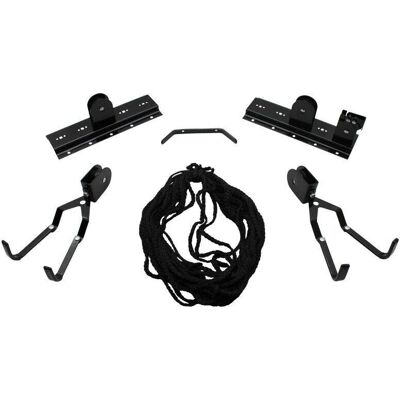 Support de vélo au plafond pour 1 vélo avec poulie - Support de présentation à poulie - Publicité Support de vélo au plafond pour 1 vélo avec poulie - Support de présentation à poulie - Publicité