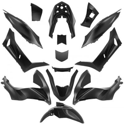 Kit Carrosserie Honda PCX 125 Maxiscooter - 14 Pièces - Noir Mat - Publicité Kit Carrosserie Honda PCX 125 Maxiscooter - 14 Pièces - Noir Mat - Publicité