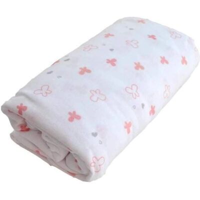 Drap housse Rose Domiva - Protège Matelas Bébé - Publicité Drap housse Rose Domiva - Protège Matelas Bébé - Publicité