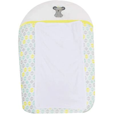 Matelas à langer Sweet Dream de Domiva - 100% Polyester - + Housse - Blanc/Gris/Jaune - 50 x 75 cm Matelas à langer Sweet Dream de Domiva - 100% Polyester - + Housse - Blanc/Gris/Jaune - 50 x 75 cm