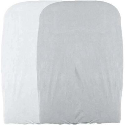 Domiva Wickelauflagen-Set - 50x75 cm - Weiß, Grau Domiva Wickelauflagen-Set - 50x75 cm - Weiß, Grau