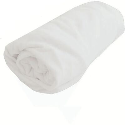 Housse pour matelas de berceau Domiva - Blanc - Drap-housse élastique - Publicité Housse pour matelas de berceau Domiva - Blanc - Drap-housse élastique - Publicité