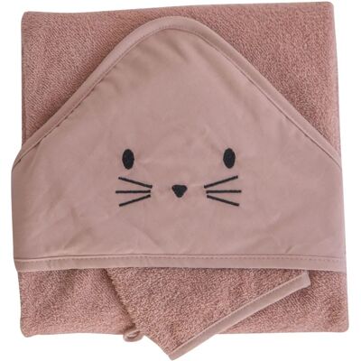Set bagno bambino Domiva - Asciugamano in spugna e guanto Set bagno bambino Domiva - Asciugamano in spugna e guanto