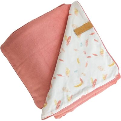 Couverture Réversible Rose Domiva - 75x100cm - Confort et Style - Publicité Couverture Réversible Rose Domiva - 75x100cm - Confort et Style - Publicité