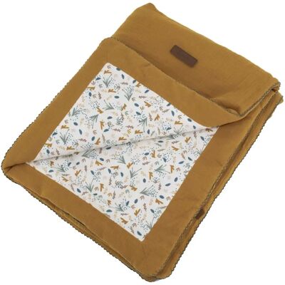 DOMIVA Double-Sided Blanket - Caramel - 75x100 cm - Baby Bedding DOMIVA Double-Sided Blanket - Caramel - 75x100 cm - Baby Bedding