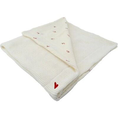 Couverture Double Face Maternité Domiva - Réversible, Douce Maille, Mousseline de Coton - 75x100cm - Publicité Couverture Double Face Maternité Domiva - Réversible, Douce Maille, Mousseline de Coton - 75x100cm - Publicité