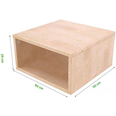 ABC MEUBLES Bianco 50x50 Cubo di stoccaggio - Mobili ABC MEUBLES Bianco 50x50 Cubo di stoccaggio - Mobili