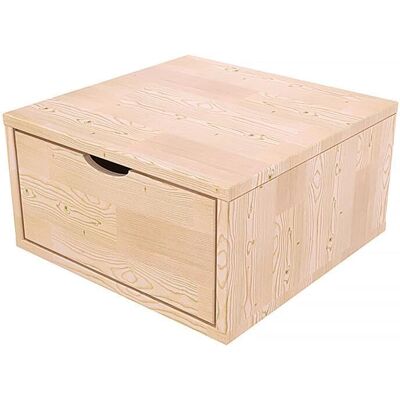 ABC MEUBLES Cube de rangement en bois Naturel - Type de rangement - Publicité ABC MEUBLES Cube de rangement en bois Naturel - Type de rangement - Publicité