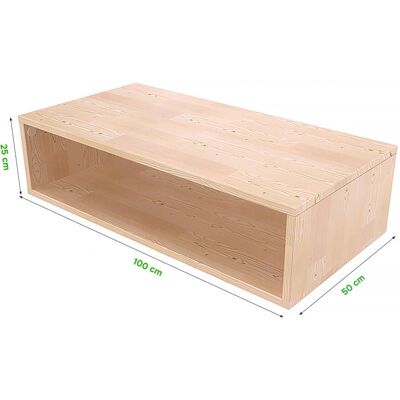 Cube de rangement blanc 100x50cm ABC MEUBLES - Modulaire et écologique - Publicité Cube de rangement blanc 100x50cm ABC MEUBLES - Modulaire et écologique - Publicité