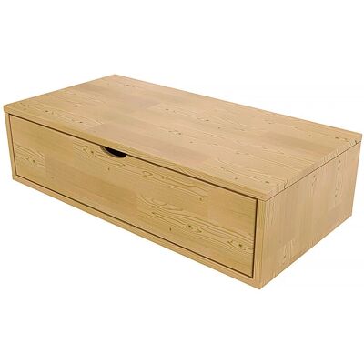 Cube de rangement en bois ABC MEUBLES - Miel - 100x50 cm avec tiroir - Publicité Cube de rangement en bois ABC MEUBLES - Miel - 100x50 cm avec tiroir - Publicité