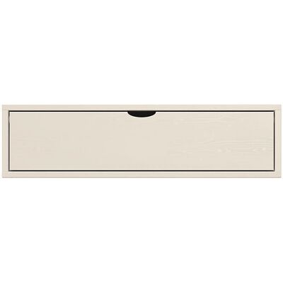 Cube di stoccaggio in legno bianco con cassetto - Tipo di immagazzinamento Cube di stoccaggio in legno bianco con cassetto - Tipo di immagazzinamento