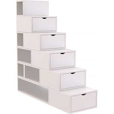 Scala di stoccaggio ABC MEUBLES - Multifunzione in pino - 150cm Scala di stoccaggio ABC MEUBLES - Multifunzione in pino - 150cm
