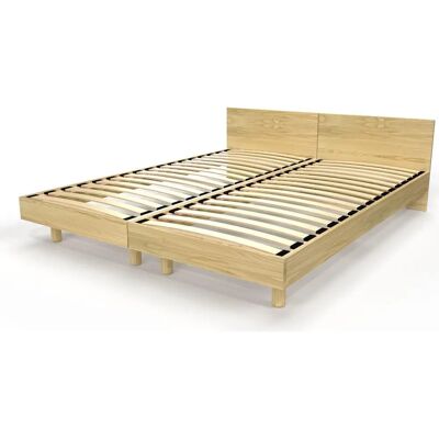Lits jumeaux ABC MEUBLES en Bois Massif - 80x200 - Miel - Publicité Lits jumeaux ABC MEUBLES en Bois Massif - 80x200 - Miel - Publicité