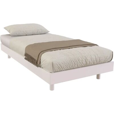ABC MEUBLES Rete in legno a doghe singolo - 80x190 - Bianco ABC MEUBLES Rete in legno a doghe singolo - 80x190 - Bianco