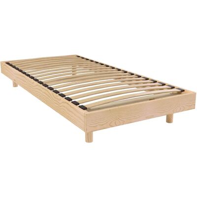 ABC MEUBLES Supporto letto singolo in legno - 80x200 - Resistente & Ecologico ABC MEUBLES Supporto letto singolo in legno - 80x200 - Resistente & Ecologico