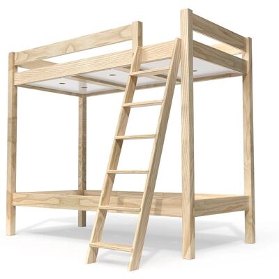 Lits superposés en bois ABC 90x190 avec échelle inclinée - Type de lit - Publicité Lits superposés en bois ABC 90x190 avec échelle inclinée - Type de lit - Publicité