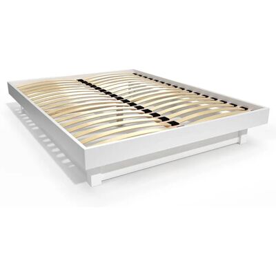 ABC MEUBLES Letto 140x190 Bianco Pino ecologico ABC MEUBLES Letto 140x190 Bianco Pino ecologico
