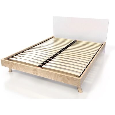 ABC MEUBLES Letto Scandinavo Viking 160x200 Naturale/Bianco - Letto ABC MEUBLES Letto Scandinavo Viking 160x200 Naturale/Bianco - Letto