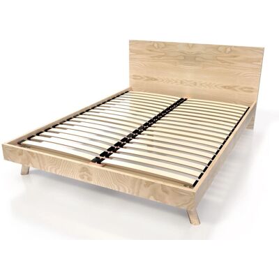 ABC MEUBLES Lit Scandinave Viking 140x190 Naturel - Lit - Publicité ABC MEUBLES Lit Scandinave Viking 140x190 Naturel - Lit - Publicité