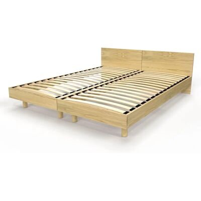 ABC MEUBLES Lit Jumeaux en Bois - Pin Écologique - 80x190 - Pour Hôtels - Publicité ABC MEUBLES Lit Jumeaux en Bois - Pin Écologique - 80x190 - Pour Hôtels - Publicité