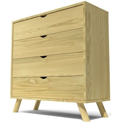 ABC MEUBLES Commode Viking en Pin Scandinave - Mobilier de Rangement Scandinave - Publicité ABC MEUBLES Commode Viking en Pin Scandinave - Mobilier de Rangement Scandinave - Publicité