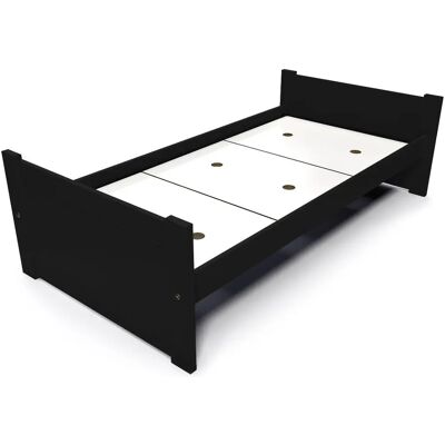 ABC MEUBLES Buchenholz Bett 90x190 - Modernes französisches Design ABC MEUBLES Buchenholz Bett 90x190 - Modernes französisches Design