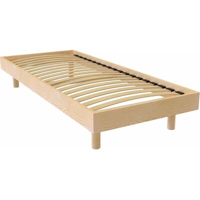 ABC MEUBLES Base letto in pino Landes Kit Noé - 90x190 - Grezzo ABC MEUBLES Base letto in pino Landes Kit Noé - 90x190 - Grezzo