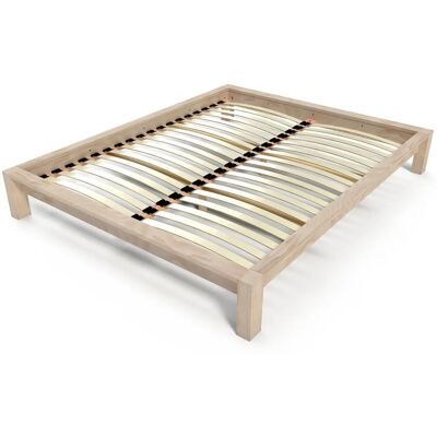ABC MEUBLES Letto King 2 Posti in Legno Massiccio - Vari Dimensioni ABC MEUBLES Letto King 2 Posti in Legno Massiccio - Vari Dimensioni