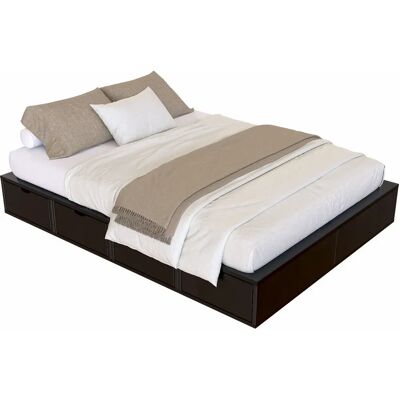ABC MEUBLES Doppelbett mit Stauraum - 140x200 ABC MEUBLES Doppelbett mit Stauraum - 140x200