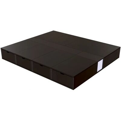ABC MEUBLES Doppelbett mit Schubladenstauraum - 160x200 ABC MEUBLES Doppelbett mit Schubladenstauraum - 160x200
