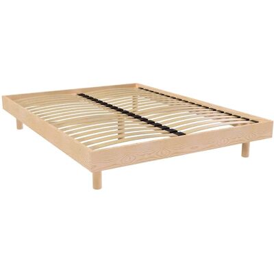 ABC MEUBLES Base Letto - 140x200 - Supporto in Legno - Fabbricato in Francia ABC MEUBLES Base Letto - 140x200 - Supporto in Legno - Fabbricato in Francia
