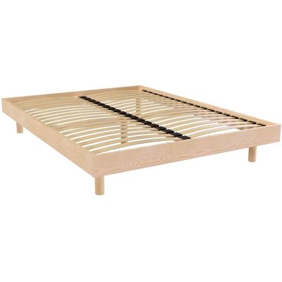 ABC MEUBLES Kit Sommier en bois Noé - 160x200 - Vernis Naturel - Type de Lit - Publicité ABC MEUBLES Kit Sommier en bois Noé - 160x200 - Vernis Naturel - Type de Lit - Publicité