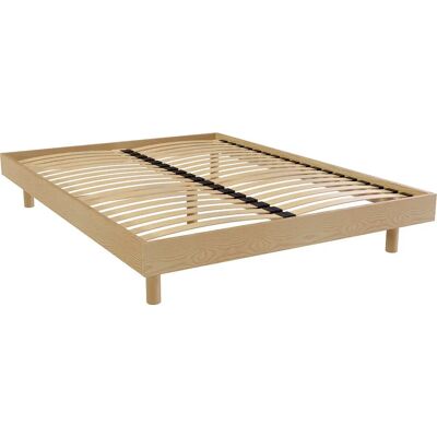 ABC MEUBLES Kit de sommier double en bois Noé - 160x200 - Support et écologique - Publicité ABC MEUBLES Kit de sommier double en bois Noé - 160x200 - Support et écologique - Publicité
