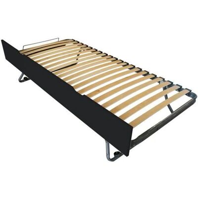 ABC MEUBLES Buchenholz Pull-out Bett mit Klapprahmen - Schwarz - 80x190 ABC MEUBLES Buchenholz Pull-out Bett mit Klapprahmen - Schwarz - 80x190