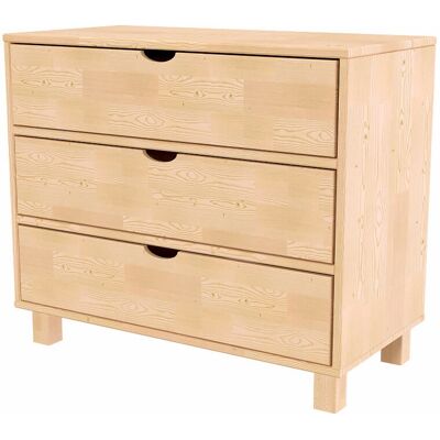 ABC MEUBLES Comò Legno 3 Cassetti Cube ABC MEUBLES Comò Legno 3 Cassetti Cube