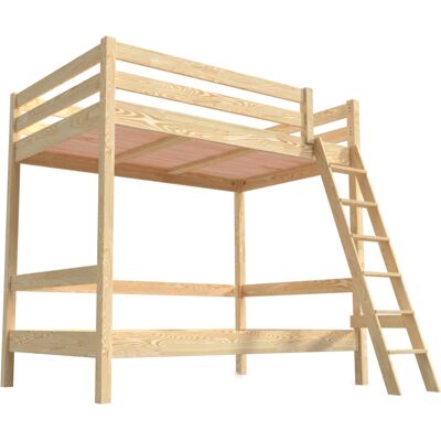 ABC MEUBLES Sylvia 2x2 lit superposé adulte - Lit en bois massif space-saving - Publicité ABC MEUBLES Sylvia 2x2 lit superposé adulte - Lit en bois massif space-saving - Publicité