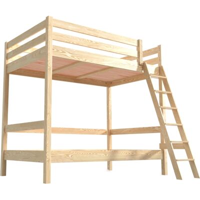 ABC MEUBLES Lit superposé Sylvia 120x200 Vernis Naturel - Type de lit - Publicité ABC MEUBLES Lit superposé Sylvia 120x200 Vernis Naturel - Type de lit - Publicité