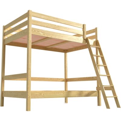 ABC MEUBLES Lit superposé Sylvia 120x200 - Double en bois massif adulte - Publicité ABC MEUBLES Lit superposé Sylvia 120x200 - Double en bois massif adulte - Publicité