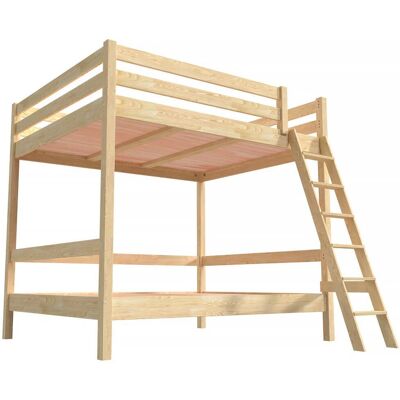 ABC MEUBLES Letto a castello Sylvia - Legno massiccio - 140x200 ABC MEUBLES Letto a castello Sylvia - Legno massiccio - 140x200
