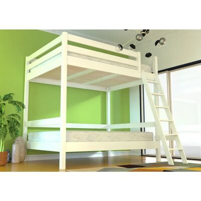 ABC MEUBLES Weißes Sylvia Erwachsenen Etagenbett 160x200 - Bettart ABC MEUBLES Weißes Sylvia Erwachsenen Etagenbett 160x200 - Bettart