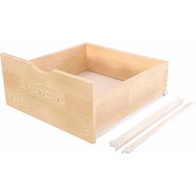 Tiroir de rangement personnalisé ABC MEUBLES - Pour cubes 50/75 - Vernis naturel - Publicité Tiroir de rangement personnalisé ABC MEUBLES - Pour cubes 50/75 - Vernis naturel - Publicité